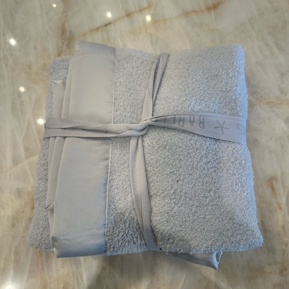 Barefoot Dreams Baby Blanket in Light Blue - Picture 2 of 2